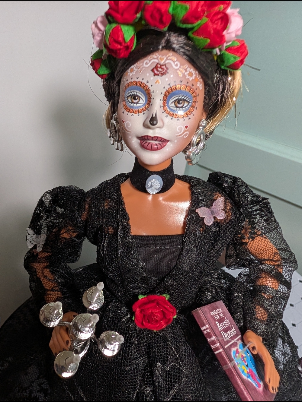 2020 Day Of The Dead Barbie Custom Restyle OOAK - Picture 7 of 12